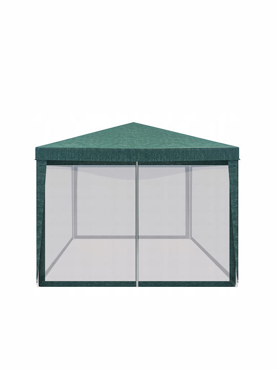 Square Pavilion Insect Netting Zipper 3x3m Green