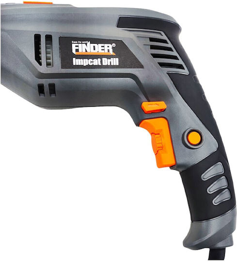 Finder 197218 Burghiu 710W cu Mâner auxiliar, indicator de adâncime, cheie de mandrină