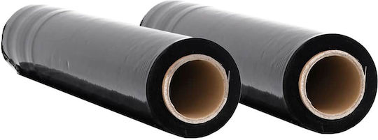 Vidaxl Stretch Film 2 Τεμάχια Μαύρο 30 Μm 50 Cm X 300 M Μαύρο