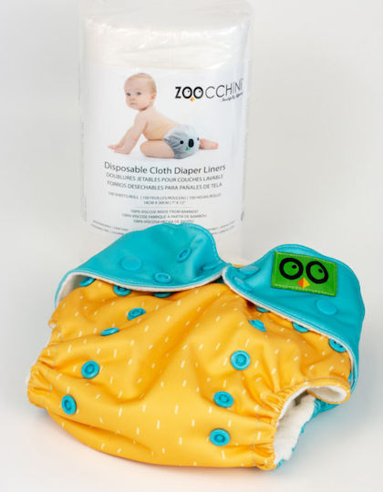 Zoocchini Biodegradable Inserts for Reusable Diapers