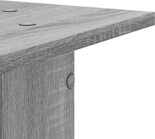 vidaXL Pflanzenständer Holz Grau 30cmx30cmx60cmcm. 2Stück