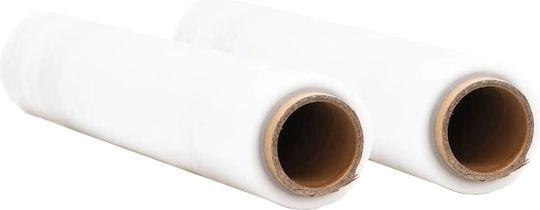 Vidaxl Stretch Film 2 Pieces Transparent 20 Micron 50 Cm X 150 M Transparent