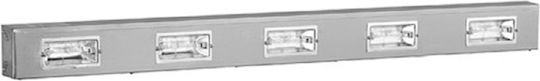 Inomak Heating Lamp for Buffet with Dimensions 145.2x12.2x6cm