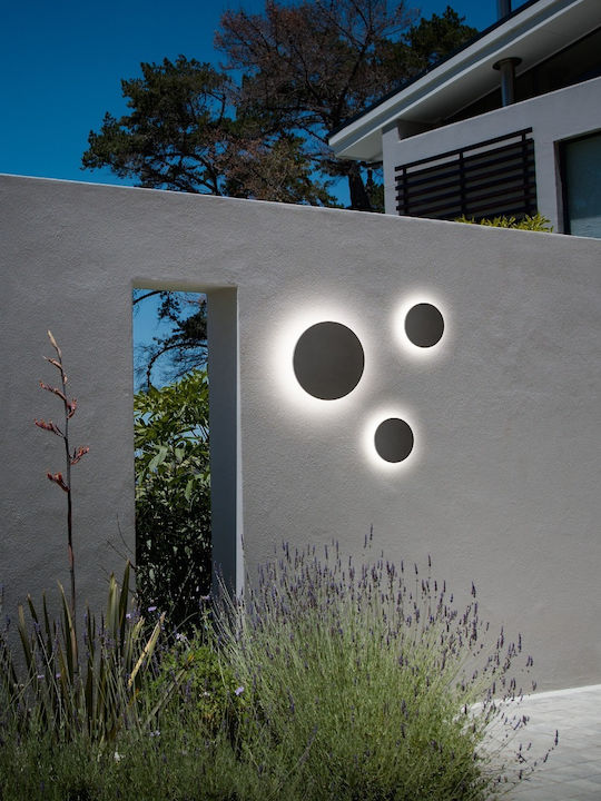 Ideal Lux Επιτοίχιο Εξωτερικό Φωτιστικό LED IP54 9W με Θερμό Λευκό Φως