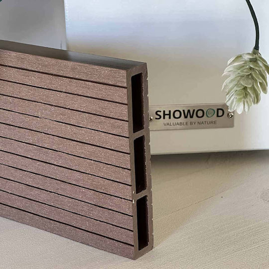 Showood Diele für Gartenboden aus WPC 360x12cm 1Stück