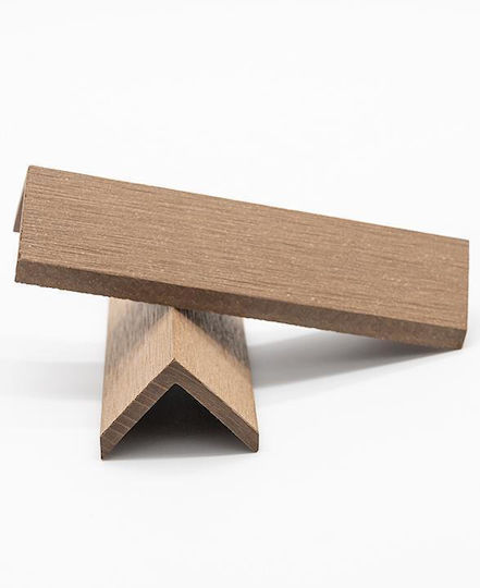 Newplan Deck Ecke für Gartenboden aus WPC 360x4cm 1Stück