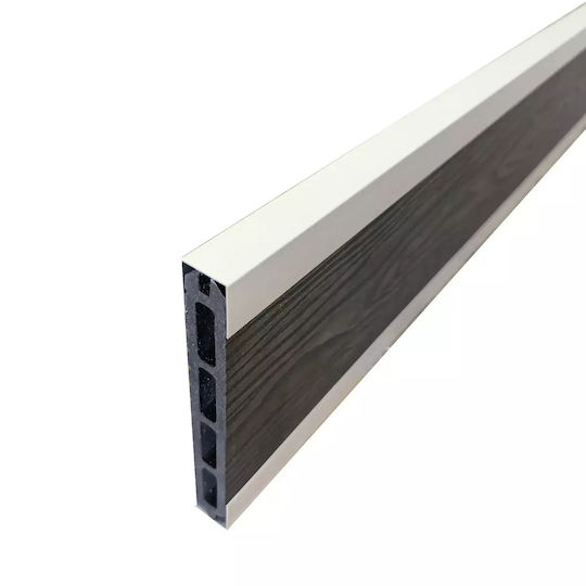 Showood Diele für Gartenboden aus Aluminium 180x2.5cm 1Stück