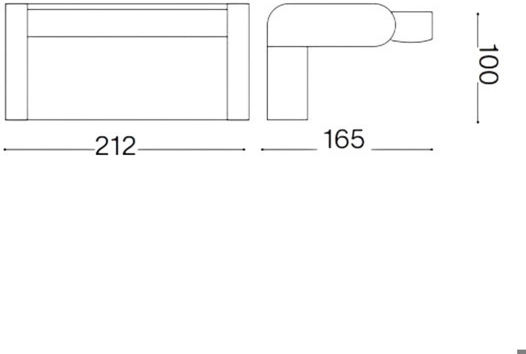 Ideal Lux Επιτοίχιο Εξωτερικό Φωτιστικό IP54 21.2x16.5x10εκ.