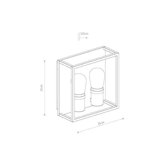 Nowodvorski Wall-Mounted Outdoor Light E14 IP54 25x12.5x25εκ.