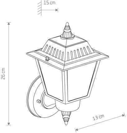 Nowodvorski Lampion 13x15x26 cm Nowodvorski Lampion 13x15x26 cm