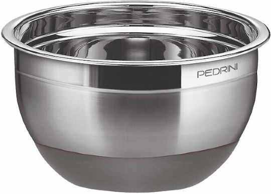 Pedrini Stainless Steel Mixing Bowl Capacity 2.5lt with Diameter 18cm and Height 11cm.