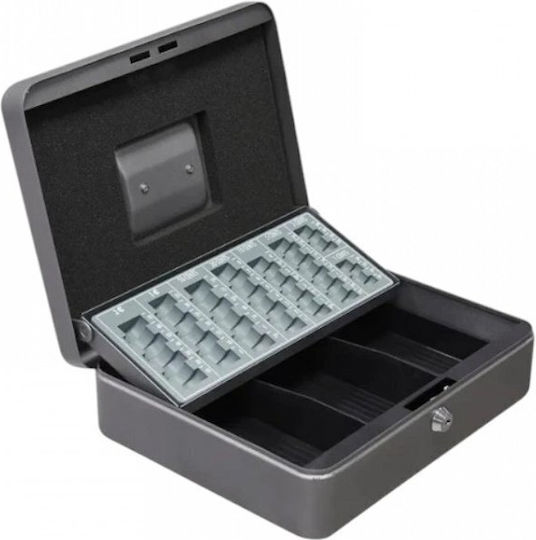 Arregui Cash Box with Lock Gray C-9246