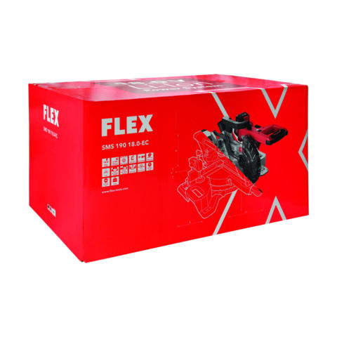 Flex SMS 190 18.0-EC Battery Miter Saw Sliding Disc Diameter 190mm Solo