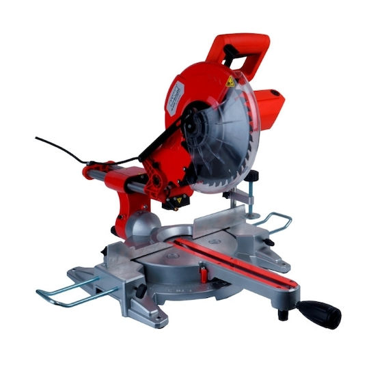 Raider RD-MS06 Miter Saw Electric Combination Sliding with Power 2100W, Laser Guide & Cutting Disc Diameter 255mm