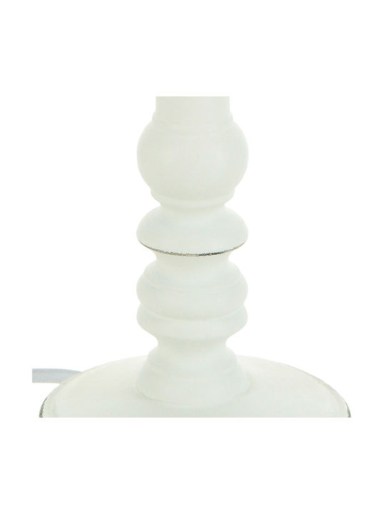 Click Wood Table Lamp for Socket E14 with White Shade and Base 3pcs
