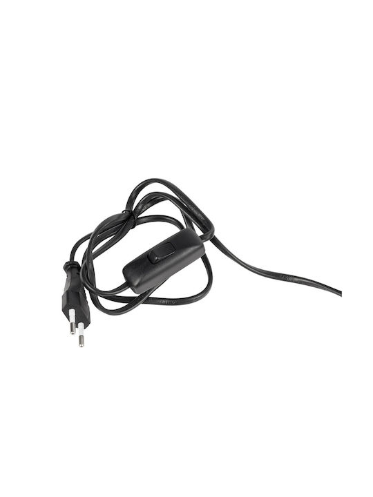 GloboStar Metal Table Lamp for Socket E27 with Black Shade and Base