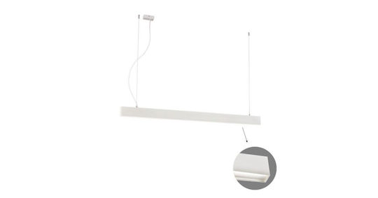 Viokef Commercial Linear LED Ceiling Light 37W Natural White L142xY120cm
