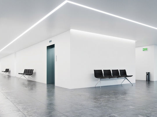 VK Lighting LED Γραμμικό Χωνευτό Φωτιστικό Οροφής Φυσικό Λευκό IP20 Μ86xΒ7εκ.