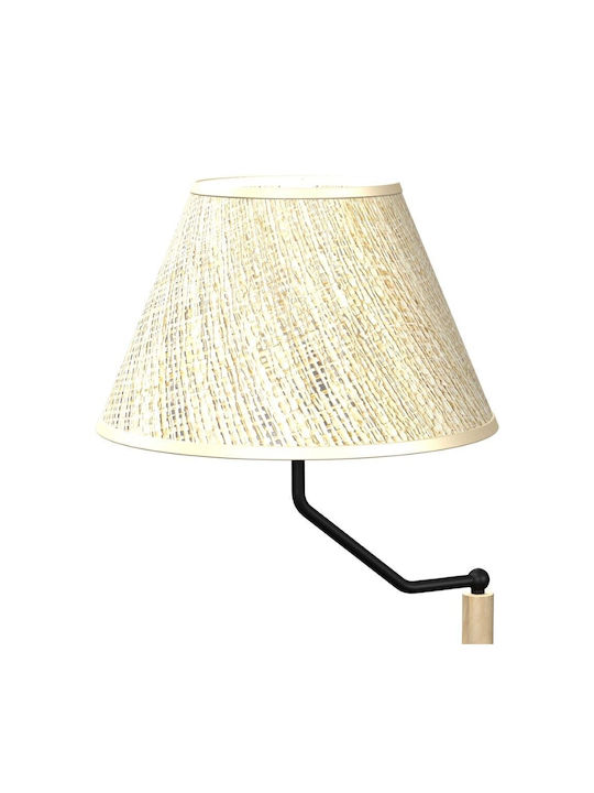 Eko Light Etna Metal Lampă de masă pentru Soclu E27 cu Abajur Bej și Bază Negru