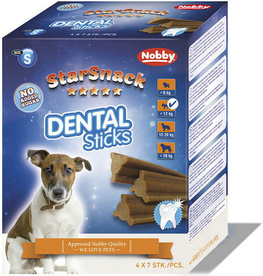 Nobby StarSnack Dental Sticks Small Chewable Stick for Dogs Against Tartar & Plaque 400gr 28 Pieces