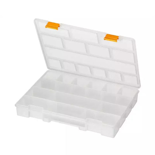 Mano Classic Tool Compartment Organiser Transparent 27.6x20.3x4.2cm