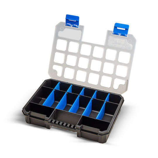 Bormann BTB3332 Tool Compartment Organiser 14 Slot Adjustable Blue 27x20x5cm