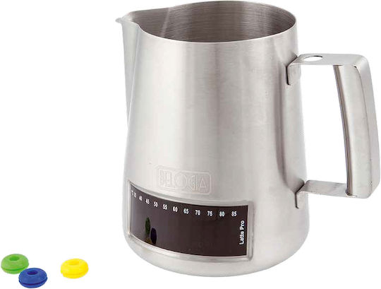 Belogia Milk Pitcher 1000ml Inox and Built-in Thermometer