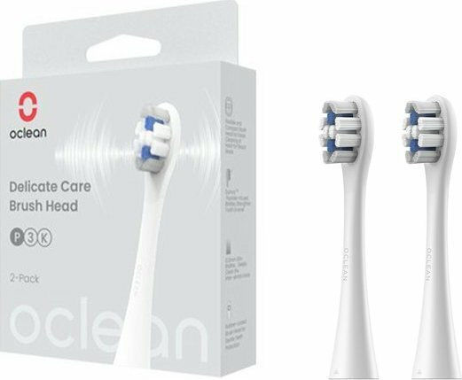 Set de 2 capete de înlocuire Oclean Delicate Care Extra Soft P3k4-xpd, alb