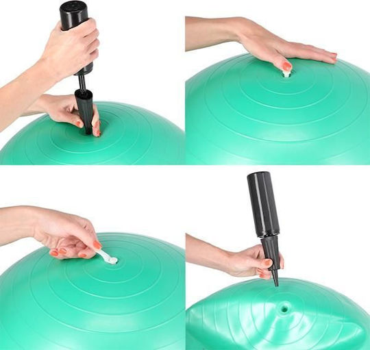 Abisal Μπάλα Pilates 75cm σε Μαύρο Χρώμα