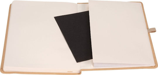 Antra Notizbuch A5 Quadrat Beige