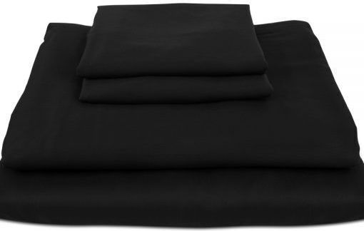 Damask Bed Sheet 240x260cm Black