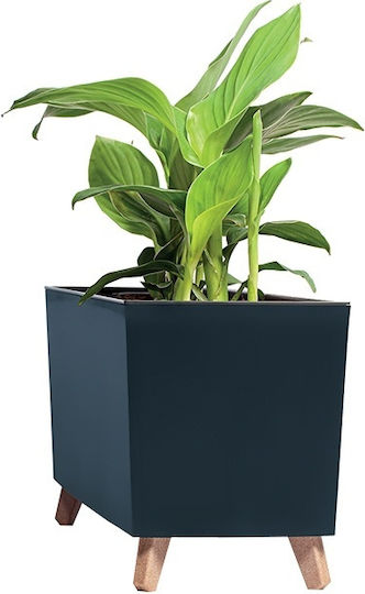 Prosperplast Case Саксия Пластмаса Сив Със стойка 77x23.5x30εκ.