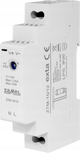 Zamel LED-Netzteil Leistung 15W mit Ausgangsspannung 12V