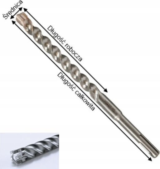 Makita Drill Carbide with SDS Plus Shank for Masonry 16x310mm
