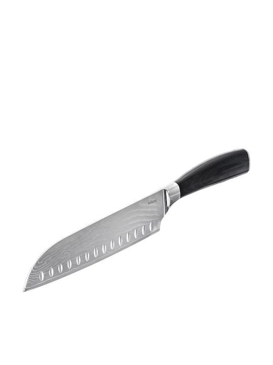 Orion Damascus Santoku Knife Made of Damascus Steel 31cm