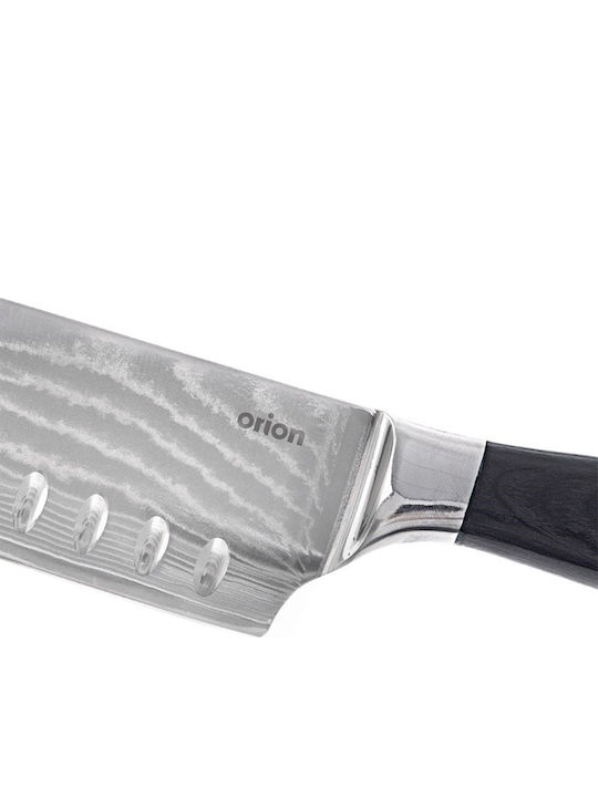 Orion Damascus Santoku Knife Made of Damascus Steel 31cm