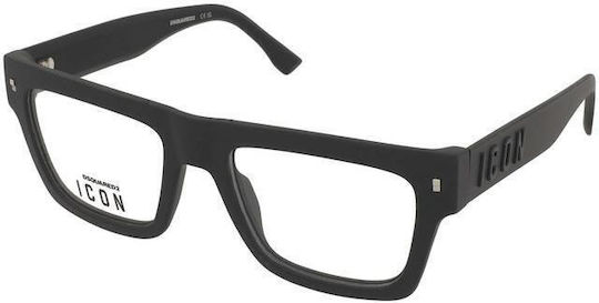 Dsquared2 Plastic Eyeglass Frame Black ICON 0023 003