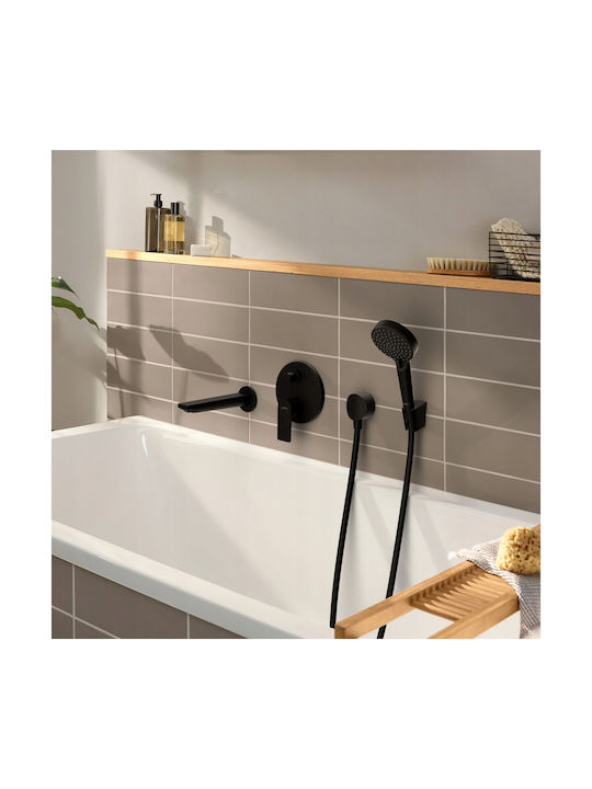 Hansgrohe Μίκτης Μπαταρίας Εντοιχισμού για Μπανιέρα Μαύρος