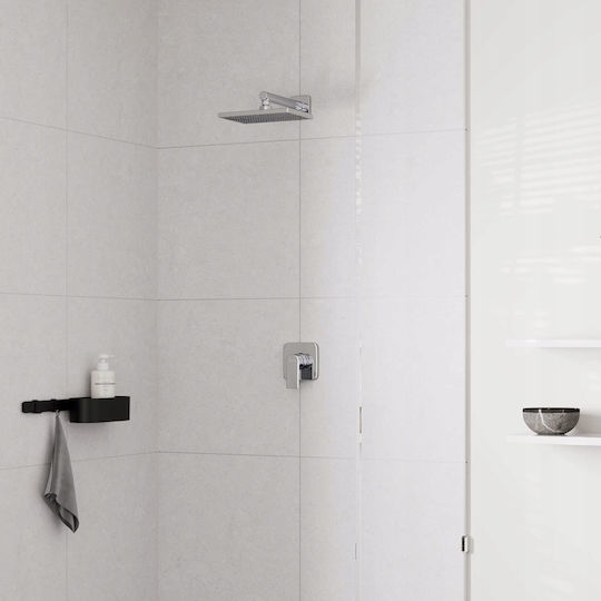 Hansgrohe Built-in Mixer & Shower Head Set for Shower Silver