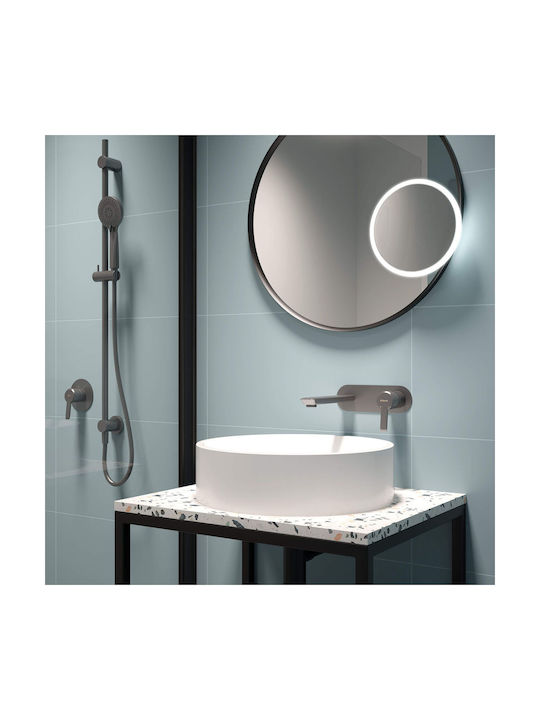 Deante Built-in Mixer & Spout Set for for Bathroom Sink Gray
