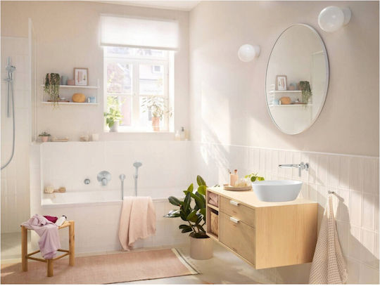 Hansgrohe Built-in Mixer & Spout Set for for Bathroom Sink Silver