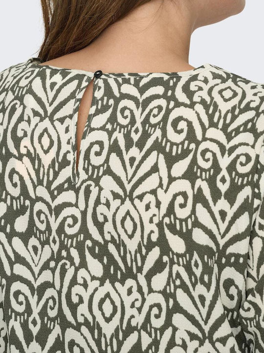 Women's Blouse Short Sleeve Olive