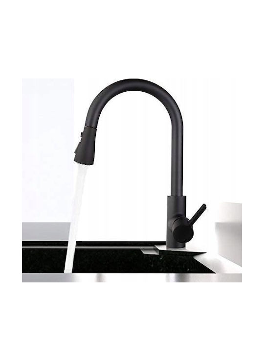 Invena Kitchen Faucet Counter Black