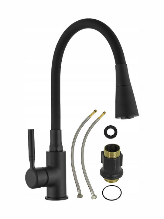 Invena Kitchen Faucet Counter Black