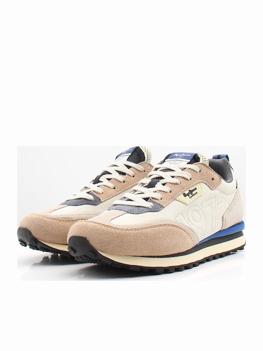 Pepe Jeans Foster Sneakers Μπεζ