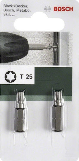 Μυτες T40 25mm 1/4 Standard 2τεμ Bosch