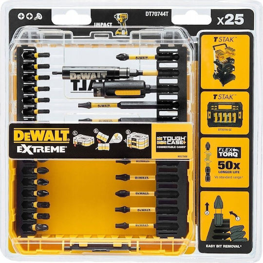 Σετ 25 Τεμαχίων Bit Flextorq Dewalt