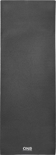 One Fitness Στρώμα Γυμναστικής Yoga Μαύρο (183x61x0.6cm)