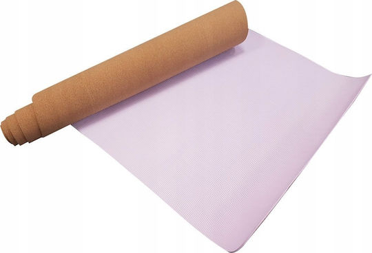 Sveltus Cork Στρώμα Yoga Πορτοκαλί (183x61x0.4cm)