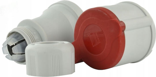 Mobile dreiphasige Industriesteckdose 5p 16a 400v tragbar IP44 weiblich